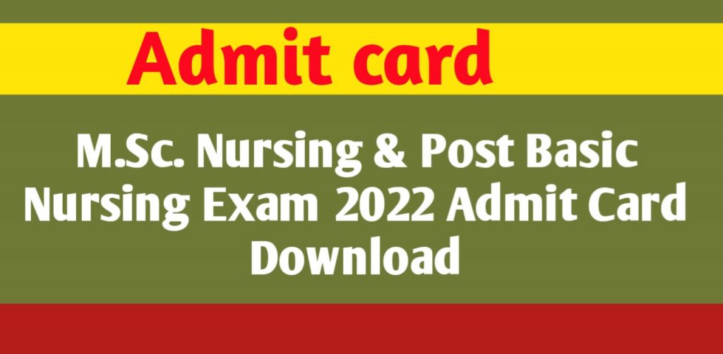 
CGVYAPAM M.Sc. Nursing Entrance Exam 2022 Admit Card Free Download